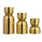Hello Honey® Antique Gold Hammered Metal Taper Candle Holder Set